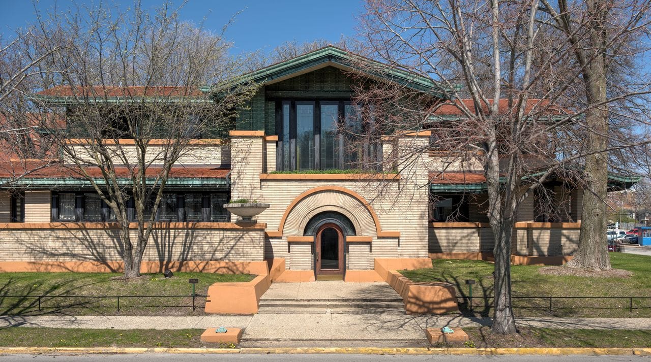 Frank Lloyd Wright Dana-Thomas House in Illinois.