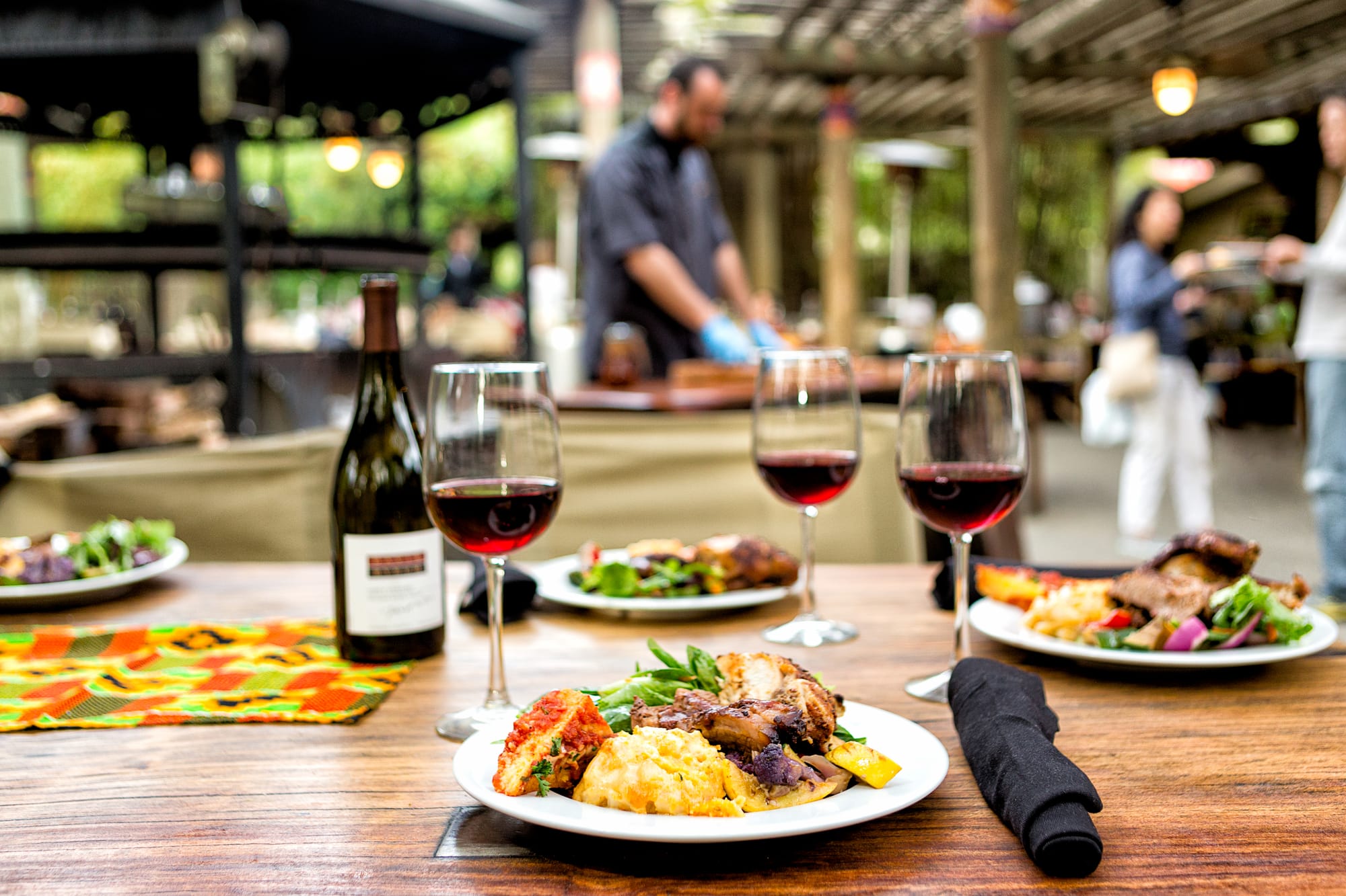 The Savannah Cafe at Safari West in Sonoma County, California.