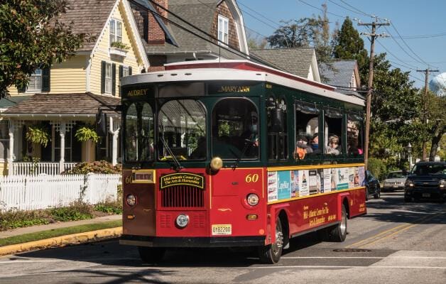 Trolley in Cape May, New Jersey.