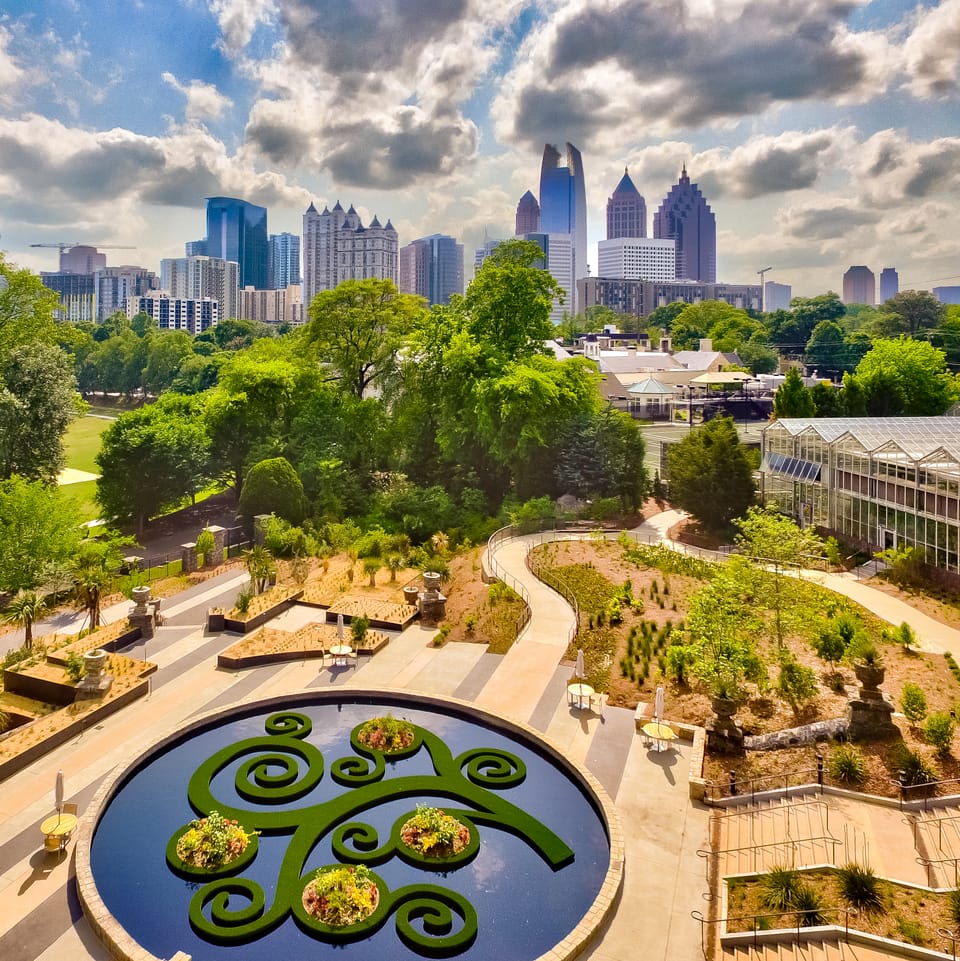 The Atlanta Botanical Garden in Midtown.